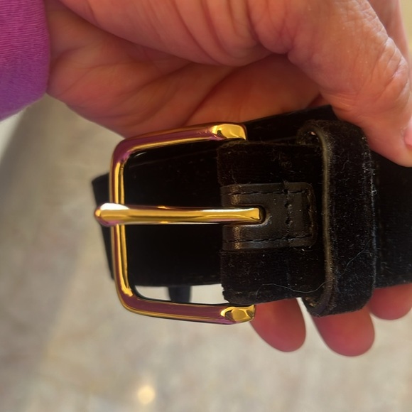 Frame Velvet Belt ( Black/Gold) - Picture 3 of 4